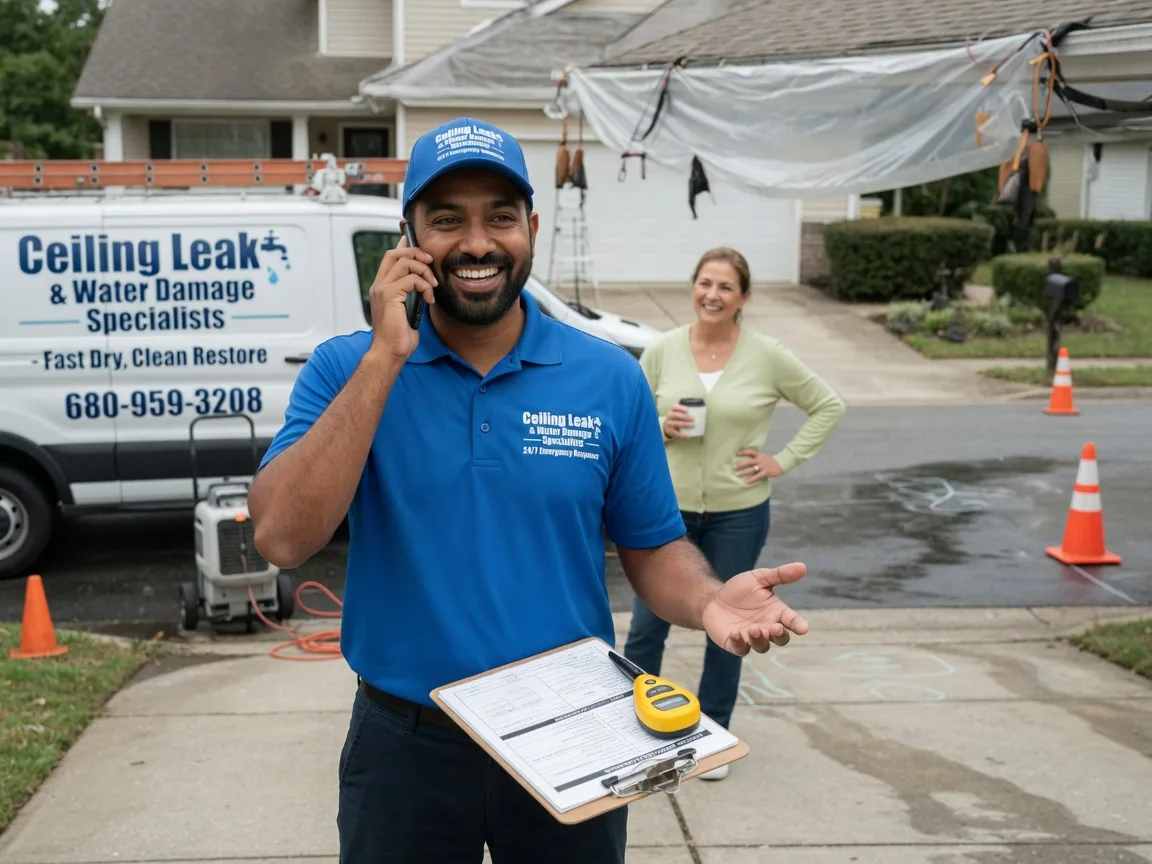 Ceiling Leak Cleanup Wellington, TX FAQs